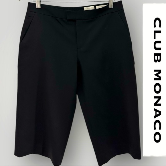 Club Monaco Pants - 068 Club Monaco NY |NWOT Italian Tropical Wool Women’s Pants Black Pant (Sz 4)